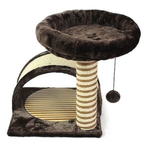 Drapak z łóżkiem i tunelem 42 cm