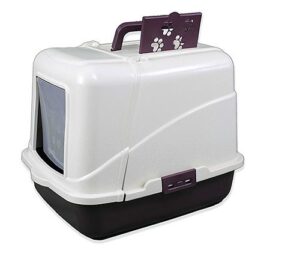 Kuweta kryta z filtrem i łopatką open front dla kota