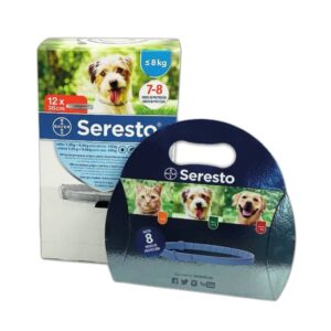SERESTO OBROŻA PRZECIWPASOŻYTNICZA DLA PSÓW poniżej 8kg