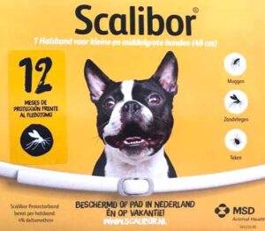 OBROŻA PRZECIWPASOŻYTNICZA SCALIBOR DLA PSÓW 48 cm